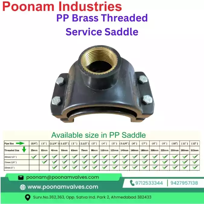PP Brass Threaded Service Saddle in India